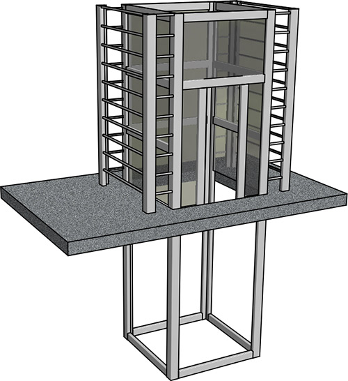 Изображение 3 - Визуализация проекта для лифта