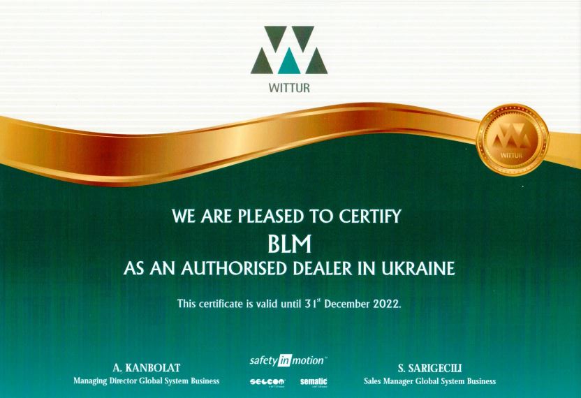 Wittur Certificate